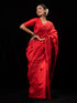 Red Cotton Saree with Black Kantha stitch
